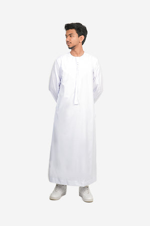 Finesse Emirati Thobe with Detachable Tassel