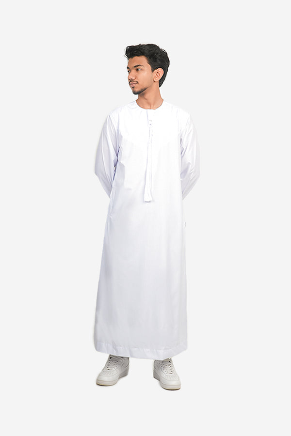 Finesse Emirati Thobe with Detachable Tassel