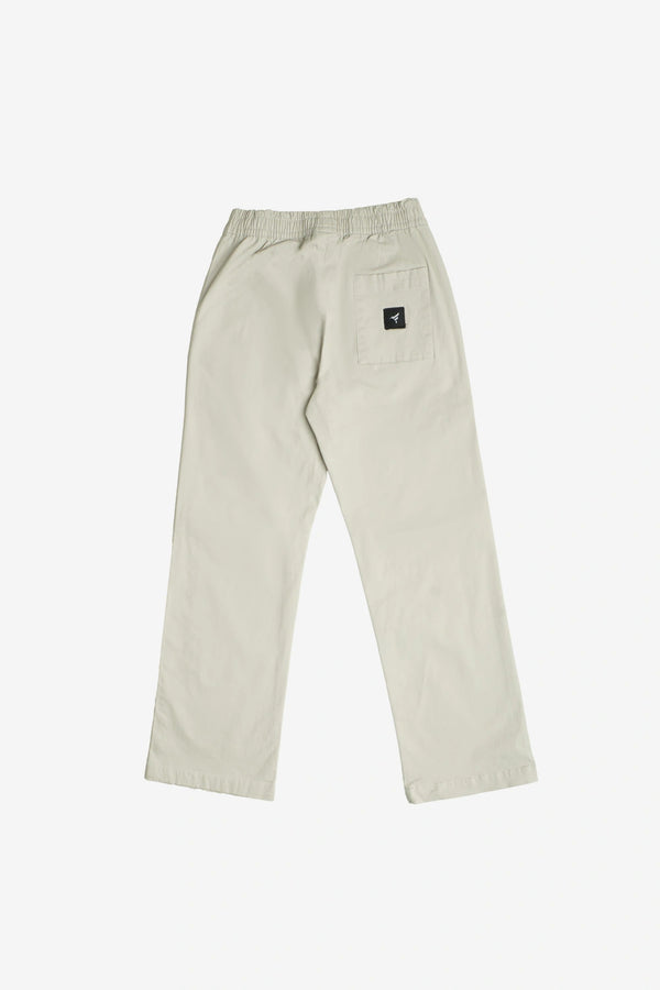 Finesse Baggy Twill Trousers Off-White back – Comfort Street Style BD