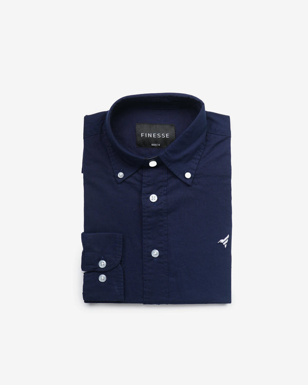 Finesse Down-Button Full-Sleeve Oxford Shirts