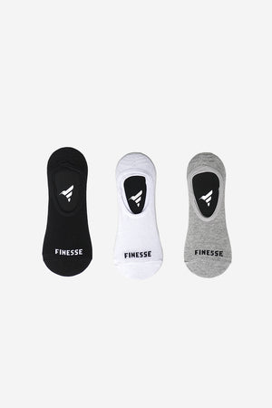 Finesse Invincible No-Show Socks (3 Pair pack)
