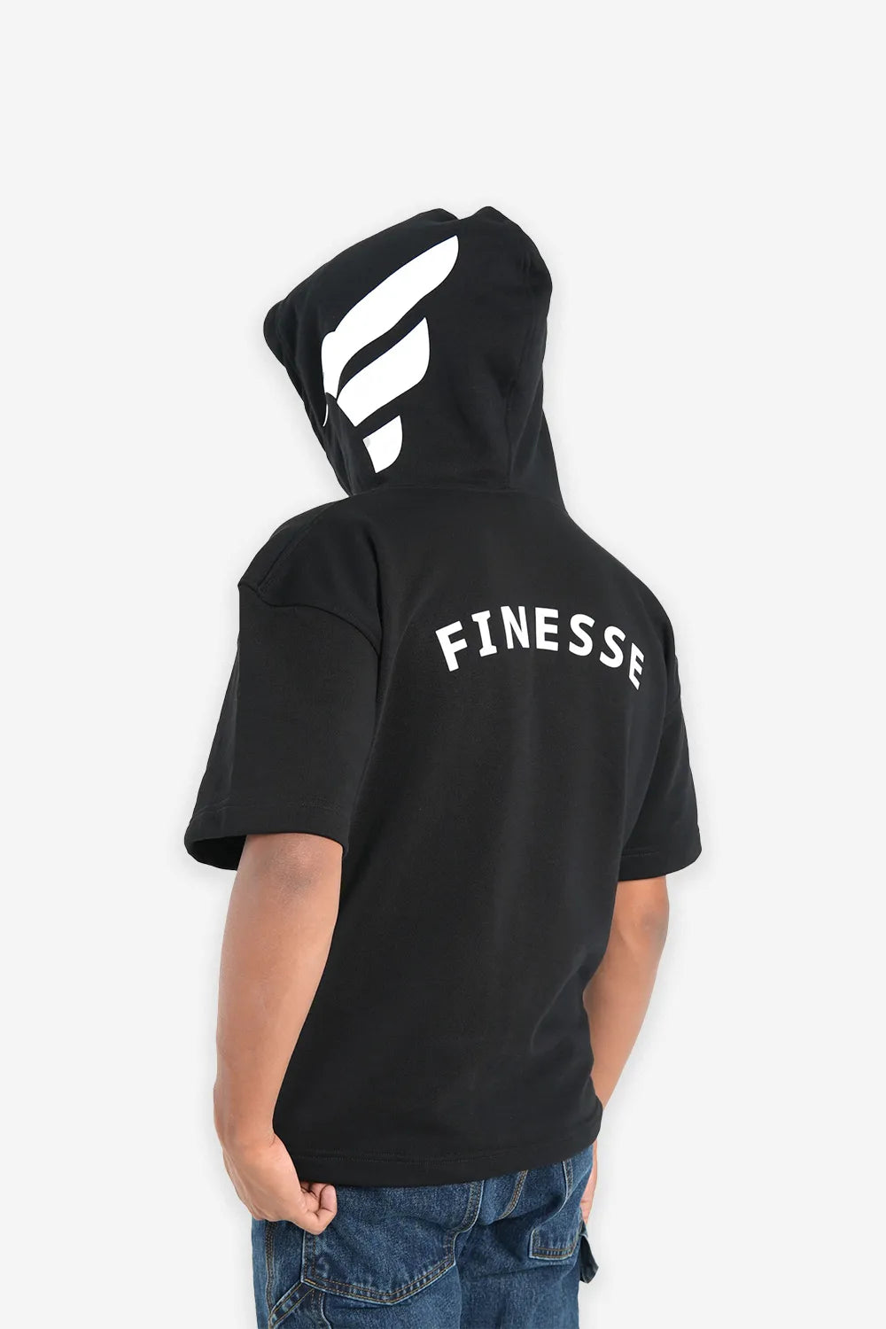 Finesse Oversized Half Sleeve Hoodie - Finesse Lifestyle