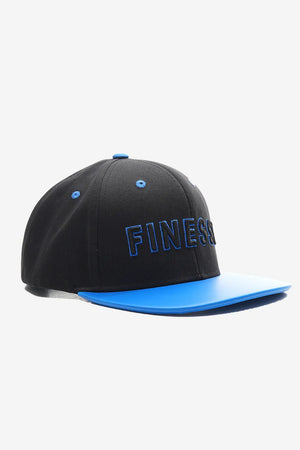 Finesse FAUX leather Visor Contrast Snapback Caps - Finesse Lifestyle