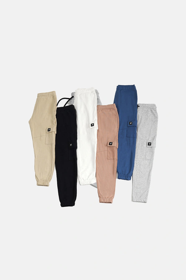 Finesse Minimal Terry Cargo Joggers