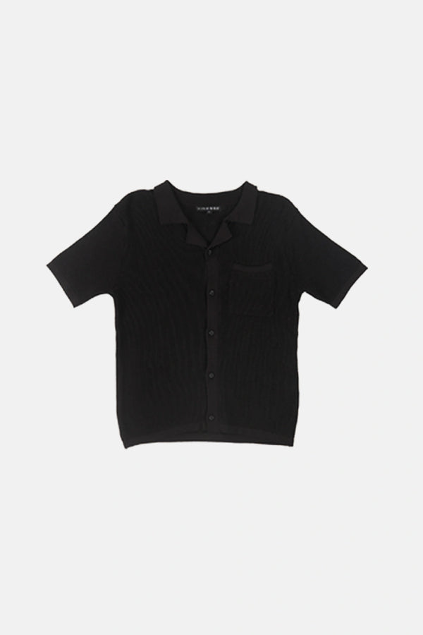 Finesse Knitted Cuban Collar Polo Shirt - Finesse Lifestyle