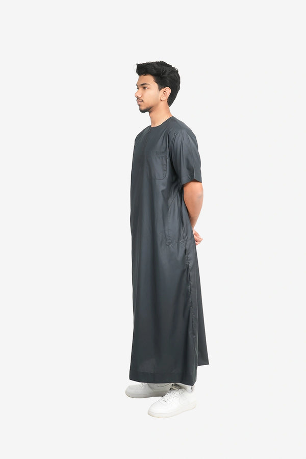Finesse Casual Zipper Half Thobe
