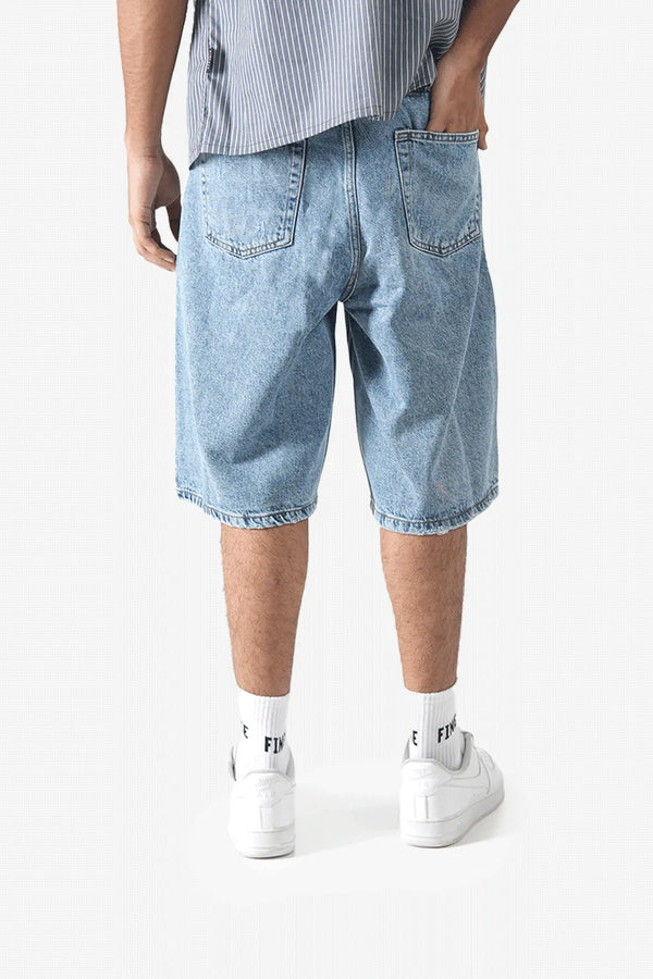 Finesse Relaxed-fit Denim Jorts - Finesse Lifestyle