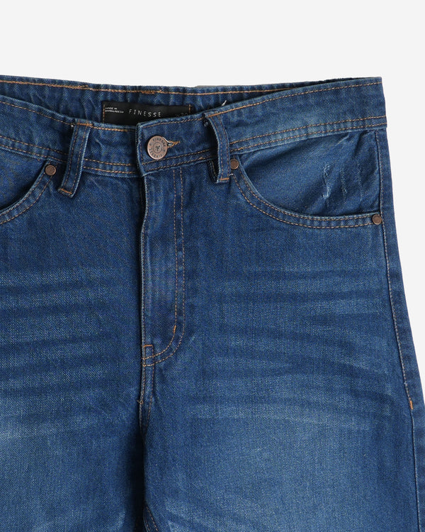 Finesse Low-Rider Flare Denim Pants