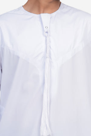 Finesse Emirati Thobe with Detachable Tassel