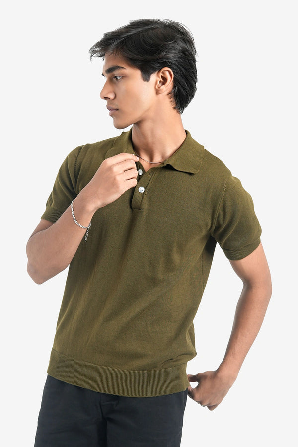 Finesse Regular-FIt Jersey Knitted Polo - Finesse Lifestyle