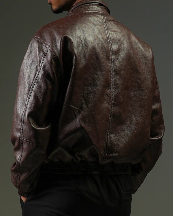 Finesse Minimalist Faux Leather Jackets