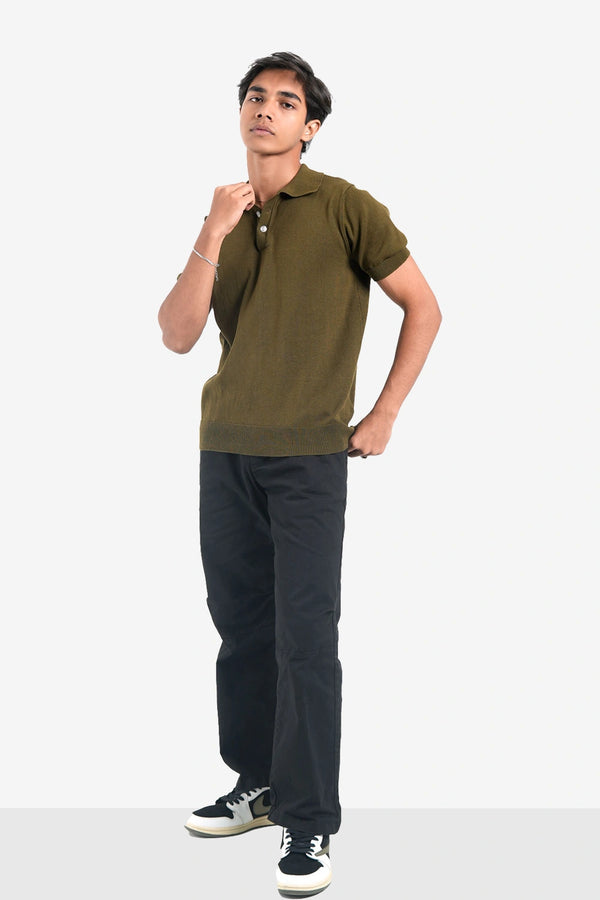 Finesse Regular-FIt Jersey Knitted Polo - Finesse Lifestyle