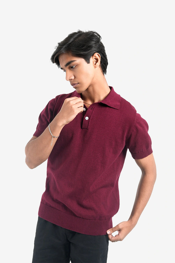 Finesse Regular-FIt Jersey Knitted Polo - Finesse Lifestyle