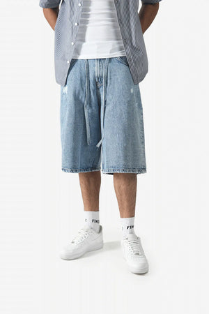 Finesse Relaxed-fit Denim Jorts - Finesse Lifestyle