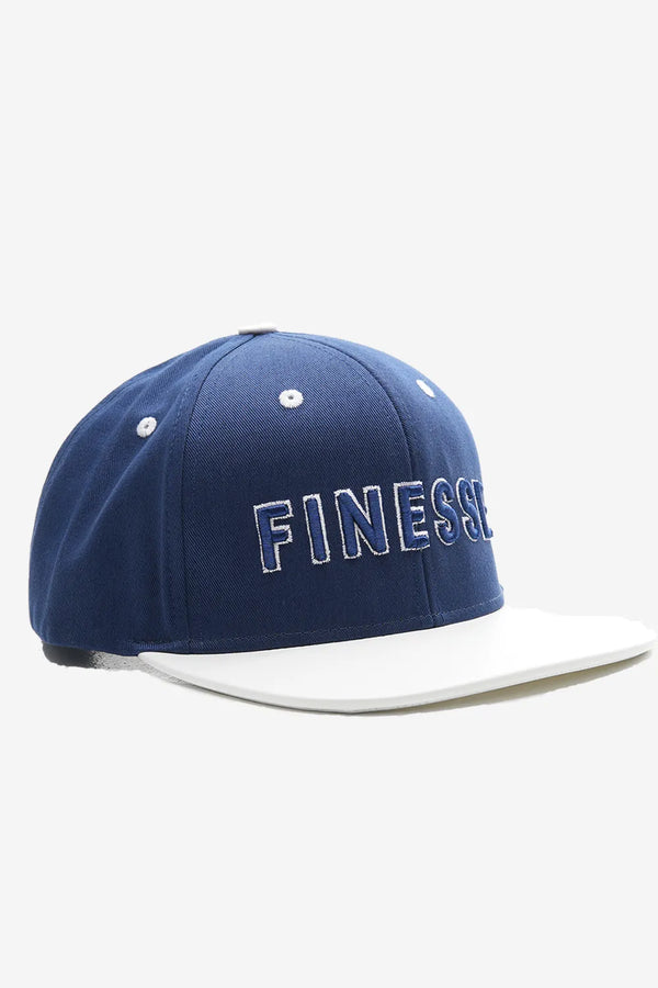 Finesse FAUX leather Visor Contrast Snapback Caps - Finesse Lifestyle