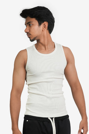 Finesse Distressed Acid wash Fitted Tanktop