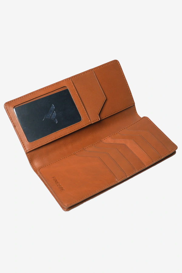Finesse Oxford Leather Long Mobile Wallet - Finesse Lifestyle