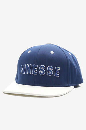Finesse FAUX leather Visor Contrast Snapback Caps - Finesse Lifestyle