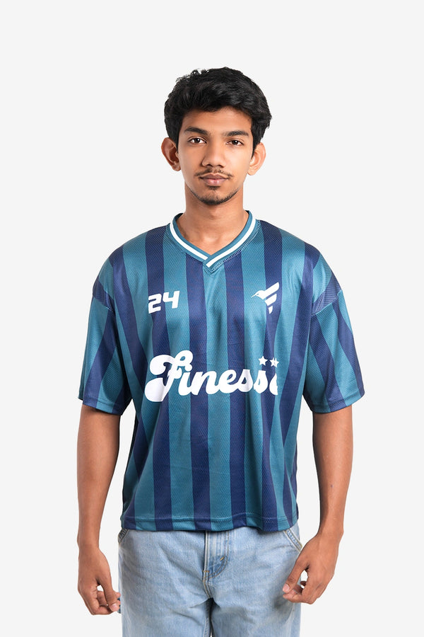 Finesse Retro StripeLine Dropshoulder Jersey - Finesse Lifestyle
