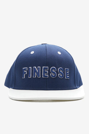 Finesse FAUX leather Visor Contrast Snapback Caps - Finesse Lifestyle