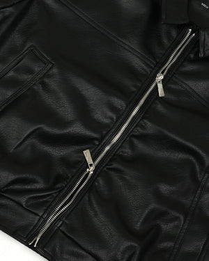 Finesse Minimalist Faux Leather Jackets