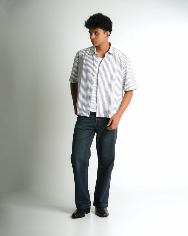 Finesse Low-Rider Flare Denim Pants