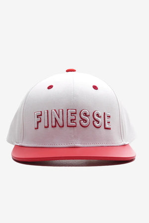Finesse FAUX leather Visor Contrast Snapback Caps - Finesse Lifestyle