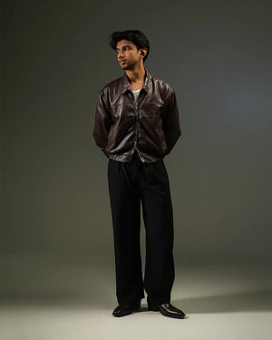 Finesse Minimalist Faux Leather Jackets