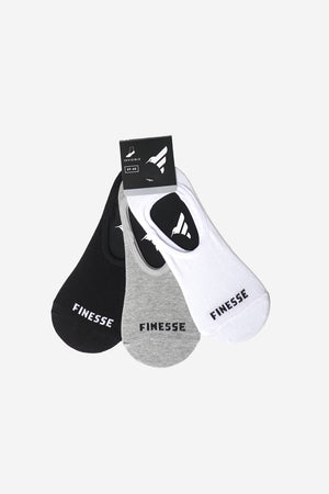Finesse Invincible No-Show Socks (3 Pair pack)