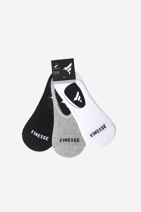 Finesse Invincible No-Show Socks (3 Pair pack)