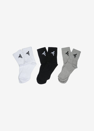 Finesse Signature Crew Socks (3 pair)