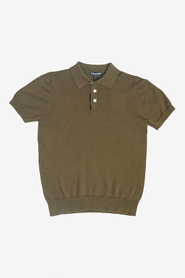 Finesse Regular-FIt Jersey Knitted Polo - Finesse Lifestyle