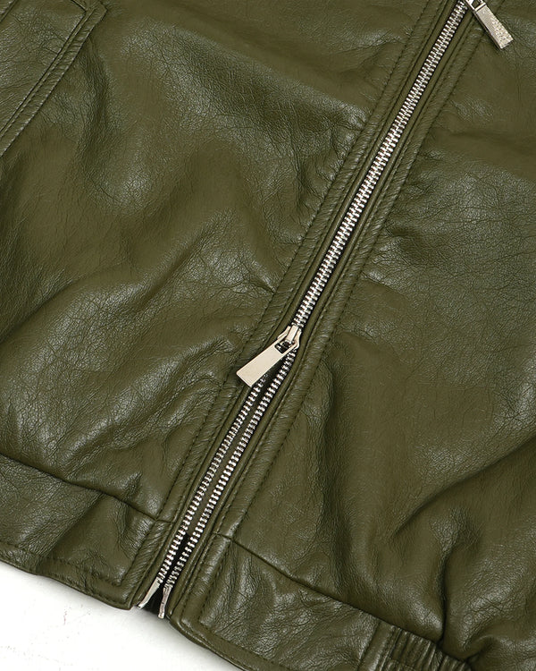 Finesse Minimalist Faux Leather Jackets