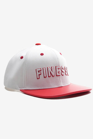Finesse FAUX leather Visor Contrast Snapback Caps - Finesse Lifestyle