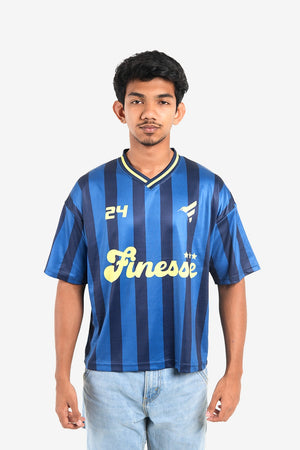 Finesse Retro StripeLine Dropshoulder Jersey - Finesse Lifestyle