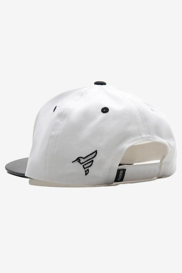 Finesse FAUX leather Visor Contrast Snapback Caps - Finesse Lifestyle