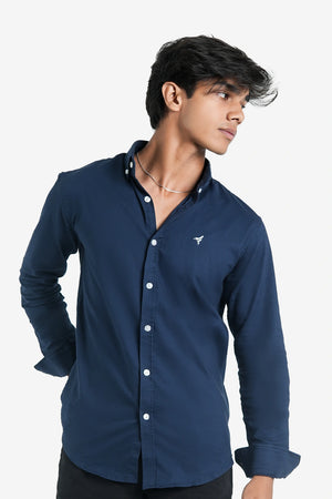 Finesse Down-Button Full-Sleeve Oxford Shirts - Finesse Lifestyle
