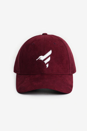 Finesse Embroidered Suede Baseball Cap