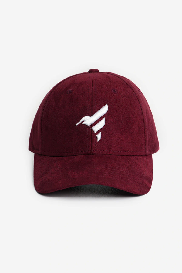 Finesse Embroidered Suede Baseball Cap