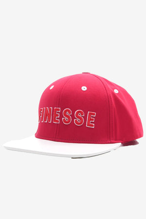 Finesse FAUX leather Visor Contrast Snapback Caps - Finesse Lifestyle