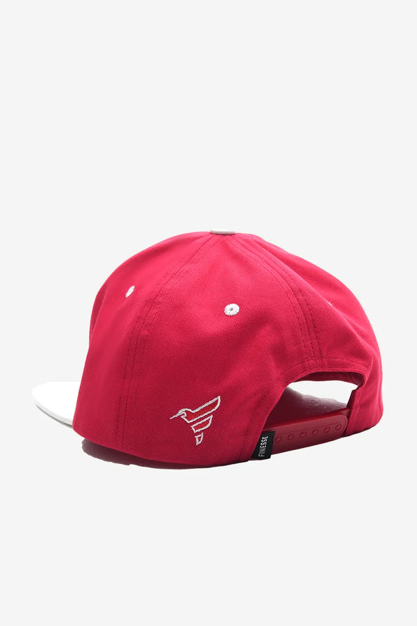 Finesse FAUX leather Visor Contrast Snapback Caps - Finesse Lifestyle