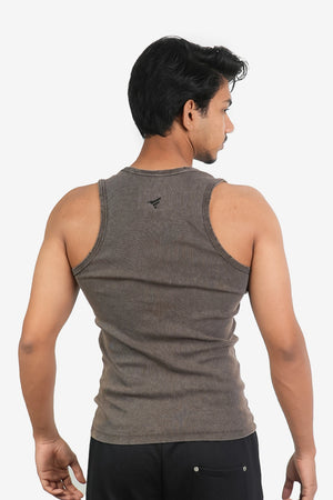 Finesse Distressed Acid wash Fitted Tanktop