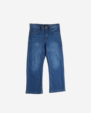 Finesse Low-Rider Flare Denim Pants