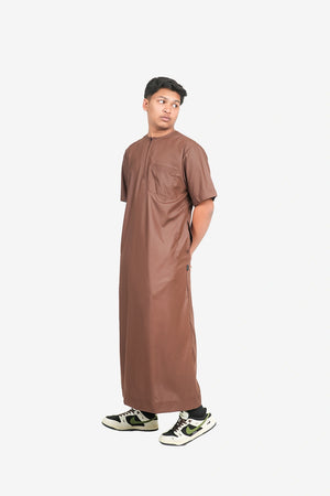 Finesse Casual Zipper Half Thobe