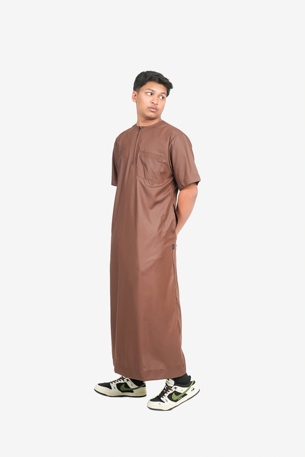 Finesse Casual Zipper Half Thobe