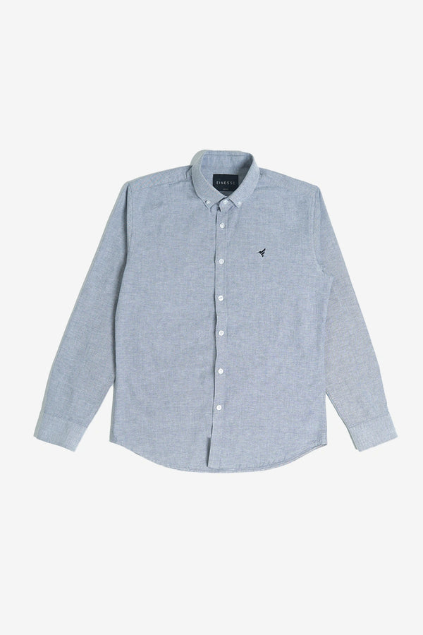 Finesse Down-Button Full-Sleeve Oxford Shirts - Finesse Lifestyle