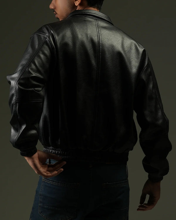 Finesse Minimalist Faux Leather Jackets