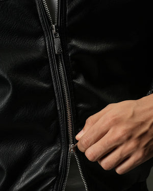 Finesse Minimalist Faux Leather Jackets