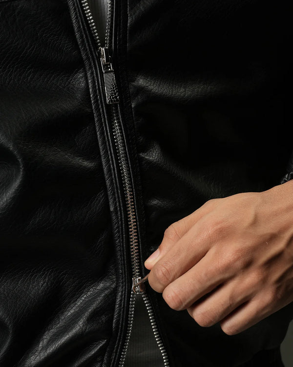 Finesse Minimalist Faux Leather Jackets