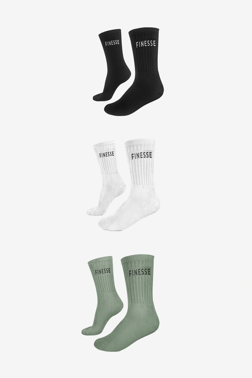 Finesse Everyday Plus Crew Socks (3 pair)